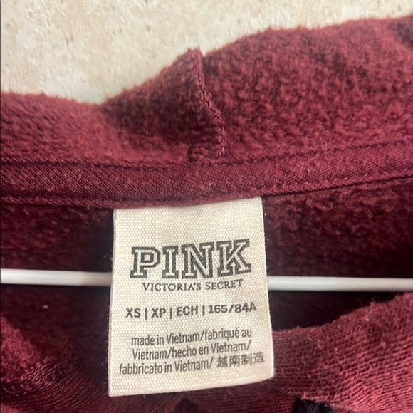Pink Maroon Hoodie - Picture 2 of 5
